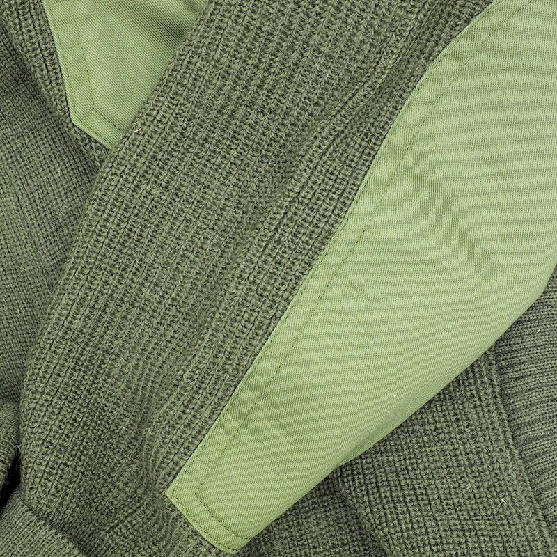 KEMPTON Woolly Pully フロントジップセーター [ドイツ国旗パッチ] [OD]