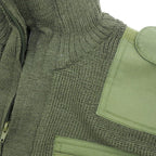 KEMPTON Woolly Pully フロントジップセーター [ドイツ国旗パッチ] [OD]