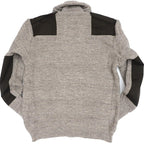 KEMPTON Woolly Pully フロントジップセーター [ブラウンミックス]
