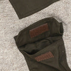 KEMPTON Woolly Pully フロントジップセーター [ブラウンミックス]