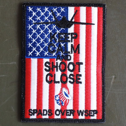 Military Patch 94th FIGHTER SQUADRON SPADS OVER WSEP [With hook] [Letter Pack Plus compatible] [Letter Pack Light compatible]