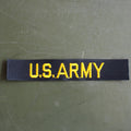 Military Patch US ARMY Tape [Black] [Letter Pack Plus Compatible] [Letter Pack Light Compatible]