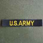 Military Patch US ARMY Tape [Black] [Letter Pack Plus Compatible] [Letter Pack Light Compatible]