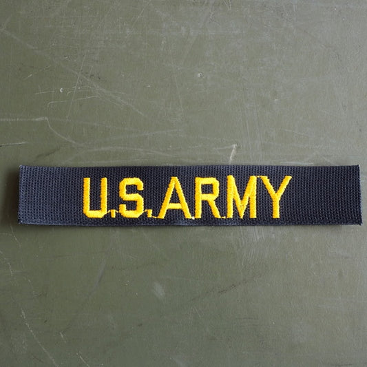 Military Patch（ミリタリーパッチ）U.S. ARMY テープ [ブラック]【レターパックプラス対応】【レターパックライト対応】