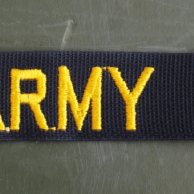 Military Patch US ARMY Tape [Black] [Letter Pack Plus Compatible] [Letter Pack Light Compatible]