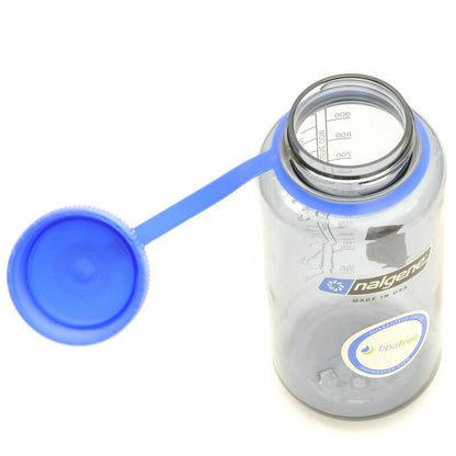 Nalgene Wide Mouth 1.0L Tritan Renew [1 liter wide mouth bottle] [blue cap]