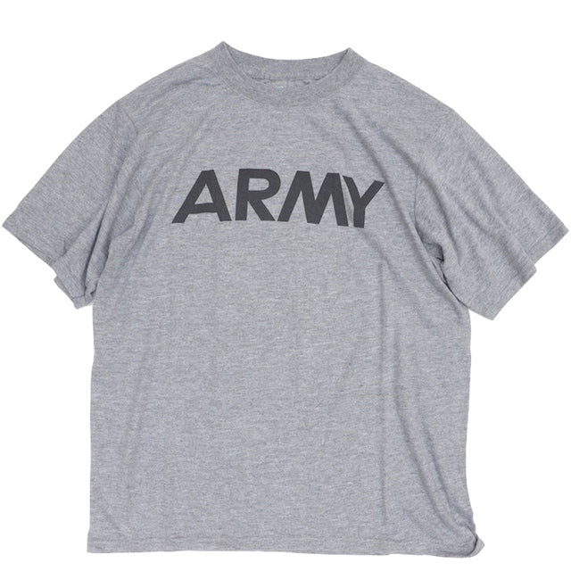 US（米軍放出品）PT ARMY トレーニング Tシャツ [グレー][新品]【レターパックプラス対応】
