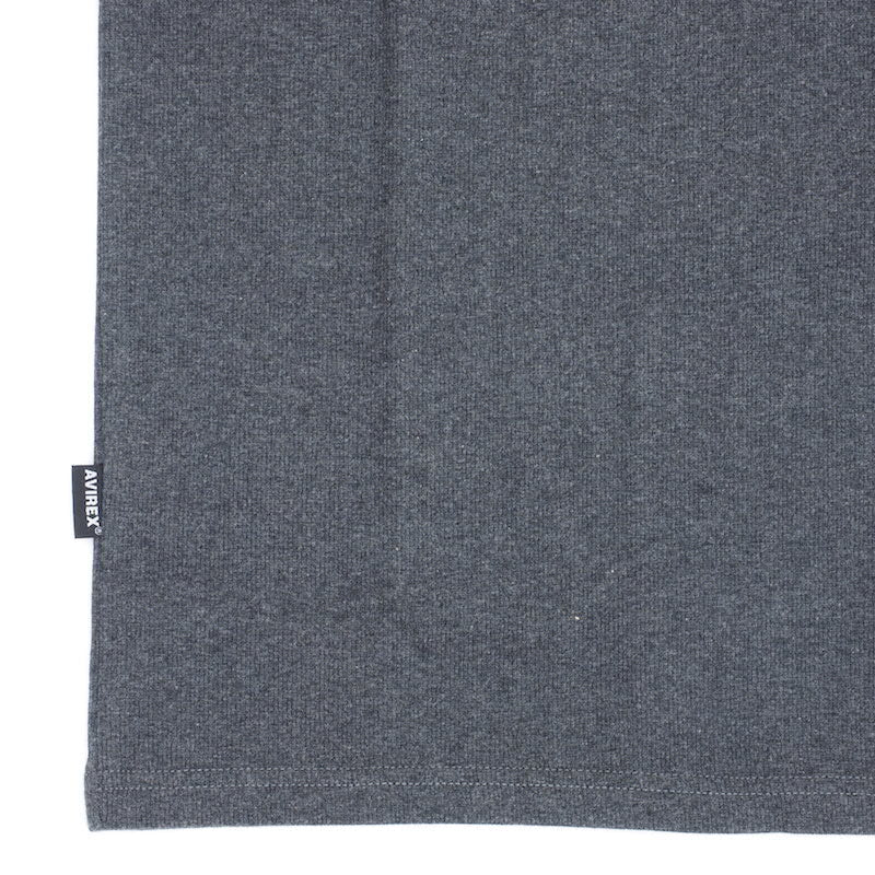 AVIREX（アヴィレックス）RIB S/S クルーネック Tシャツ [4色]【レターパックプラス対応】