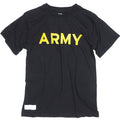 US (U.S. military release product) USARMY Black Training T-shirt Short Sleeve [Letter Pack Plus compatible]
