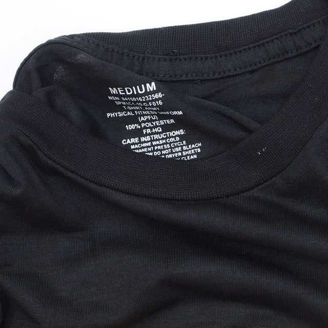 US（米軍放出品）U.S.ARMY ブラック トレーニングTシャツ 半袖【レターパックプラス対応】