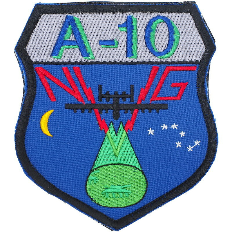 Military Patch（ミリタリーパッチ）A-10 NVG [フック付き]【レターパックプラス対応】【レターパックライト対応】