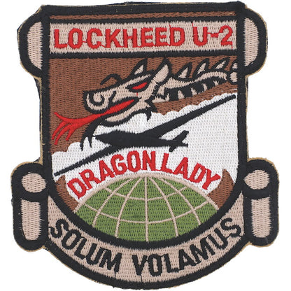 Military Patch LOCKHEED U-2 SOLUM VOLAMUS [with hook] [Letter Pack Plus compatible] [Letter Pack Light compatible]