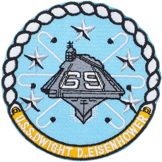 Military Patch Aircraft Carrier USS DWIGHT D.EISENHOWER [Letter Pack Plus Compatible] [Letter Pack Light Compatible]