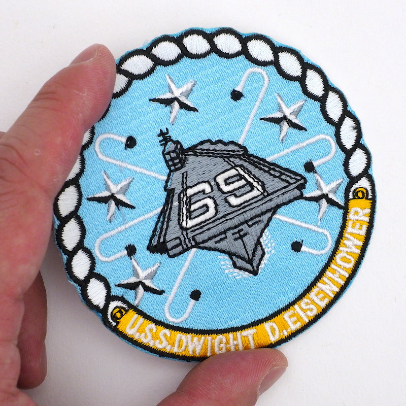 Military Patch Aircraft Carrier USS DWIGHT D.EISENHOWER [Letter Pack Plus Compatible] [Letter Pack Light Compatible]