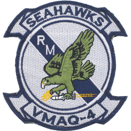 Military Patch SEAHAWKS VMAQ-4 [with hook]