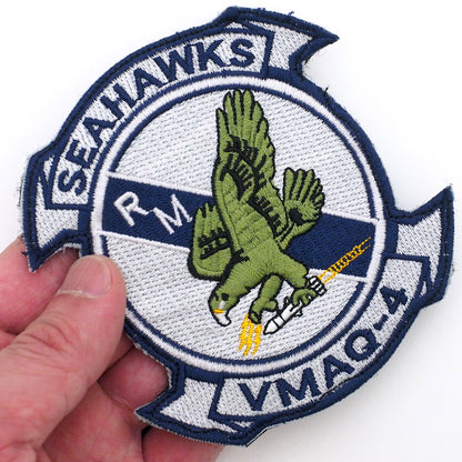 Military Patch SEAHAWKS VMAQ-4 [with hook]