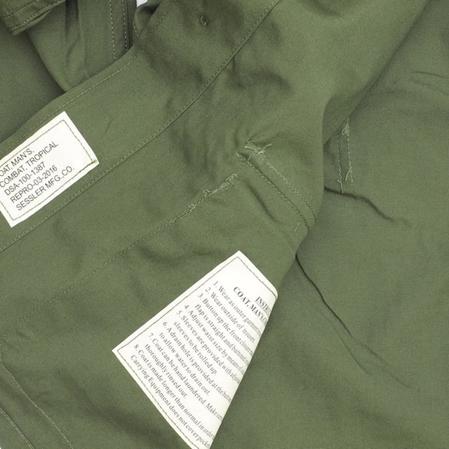 SESSLER Mid-term Vietnam Jungle Fatigue Jacket OD [Nakata Shoten]