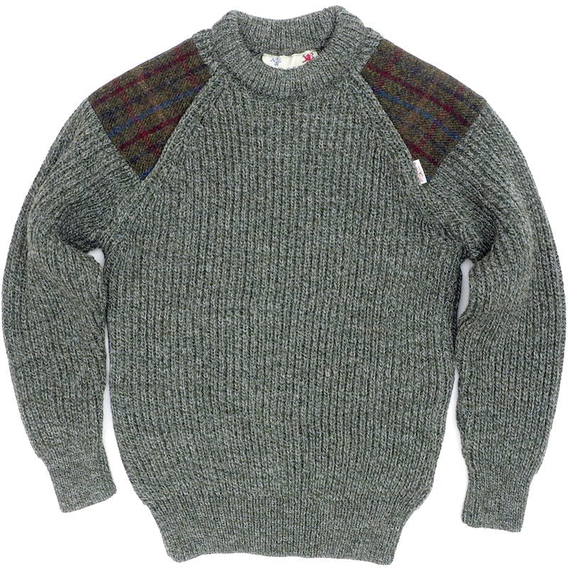 KEMPTON（ケンプトン）NIFFI SERIES HARRIS TWEED HUNTING SWEATER [DARK GRAY][DERBY TWEED][CHARCOAL GRAY]