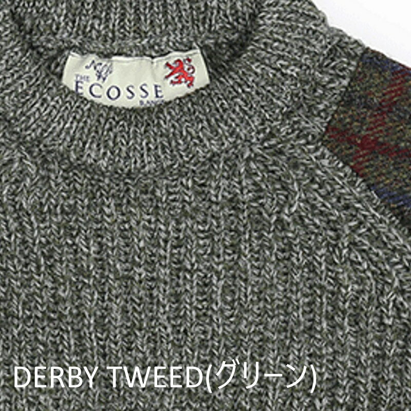 KEMPTON（ケンプトン）NIFFI SERIES HARRIS TWEED HUNTING SWEATER [DARK GRAY][DERBY TWEED][CHARCOAL GRAY]