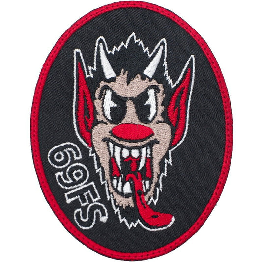 Military Patch 69 FS Squadron Patch [with hook] [Compatible with Letter Pack Plus] [Compatible with Letter Pack Light]