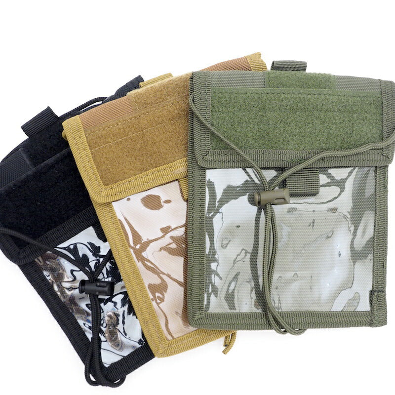 MILITARY(ミリタリー) トラベラー ID ホルダー TRAVELER ID HOLDER [Black][Ranger Green][Mulch Brown]【レターパックプラス対応】【レターパックライト対応】