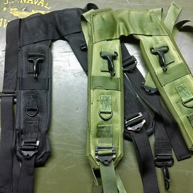 MILITARY H-type suspenders [Black, OD]