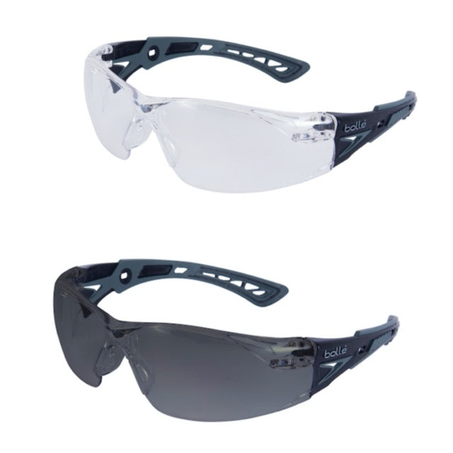 bolle Safety RUSH Plus Black/Wolf Gray [2 lens colors]