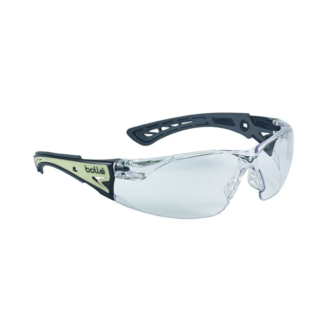 bolle Safety RUSH Plus Glow Safety Spectacle [Lens Color Clear] [Rush Plus Glow]