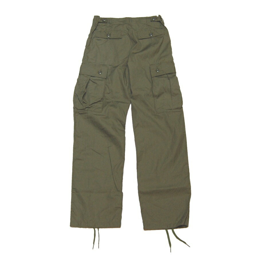 BUZZ RICKSON'S TROUSERS,MEN'S,COTTON WIND RESISTANT POPLIN,OLIVE GREEN ARMY SHADE 107[BR40927]