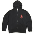 [Clearance SALE] Military Style Hooded Zip Hoodie THE TRIBE RED TEAM 10oz