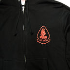 【クリアランスSALE】Military Style（ミリタリースタイル）フードジップパーカー THE TRIBE RED TEAM 10オンス