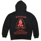 【クリアランスSALE】Military Style（ミリタリースタイル）フードジップパーカー THE TRIBE RED TEAM 10オンス