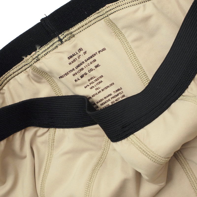 【店頭販売のみ】US(米軍放出品)Protective Under Garment [未使用][Tan][Polyester Lycra][Kevlar Interlock]【レターパックプラス対応】