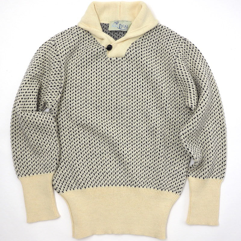 KEMPTON（ケンプトン）NIFFI SERIES ノルウェー海軍 ショールカラー デッキセーター [NAVY][BEIGE]
