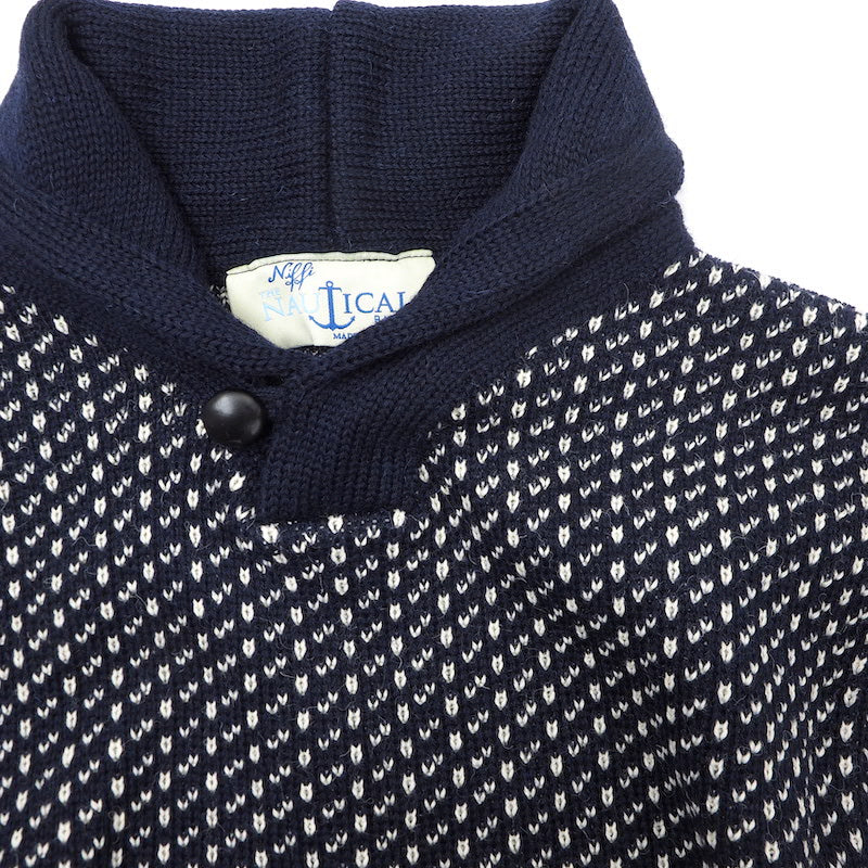 KEMPTON（ケンプトン）NIFFI SERIES ノルウェー海軍 ショールカラー デッキセーター [NAVY][BEIGE]