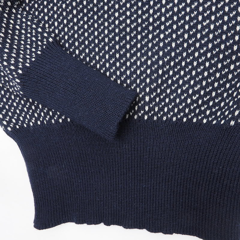 KEMPTON（ケンプトン）NIFFI SERIES ノルウェー海軍 ショールカラー デッキセーター [NAVY][BEIGE]