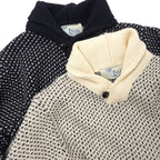 KEMPTON（ケンプトン）NIFFI SERIES ノルウェー海軍 ショールカラー デッキセーター [NAVY][BEIGE]