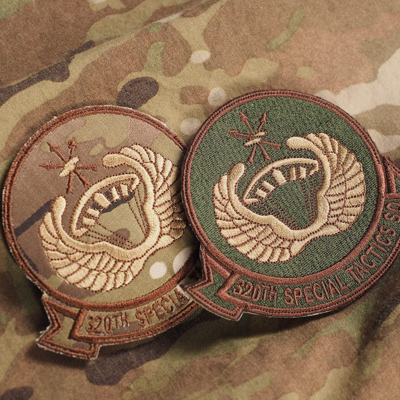 Military Patch（ミリタリーパッチ）320TH SPECIAL TACTICS SQ パッチ OCP [2種][マルチカム生地][スパイスブラウン]【レターパックプラス対応】【レターパックライト対応】