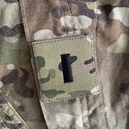 Military Patch（ミリタリーパッチ）空軍 階級章 OCP スパイスブラウン [フック付き]【レターパックプラス対応】【レターパックライト対応】