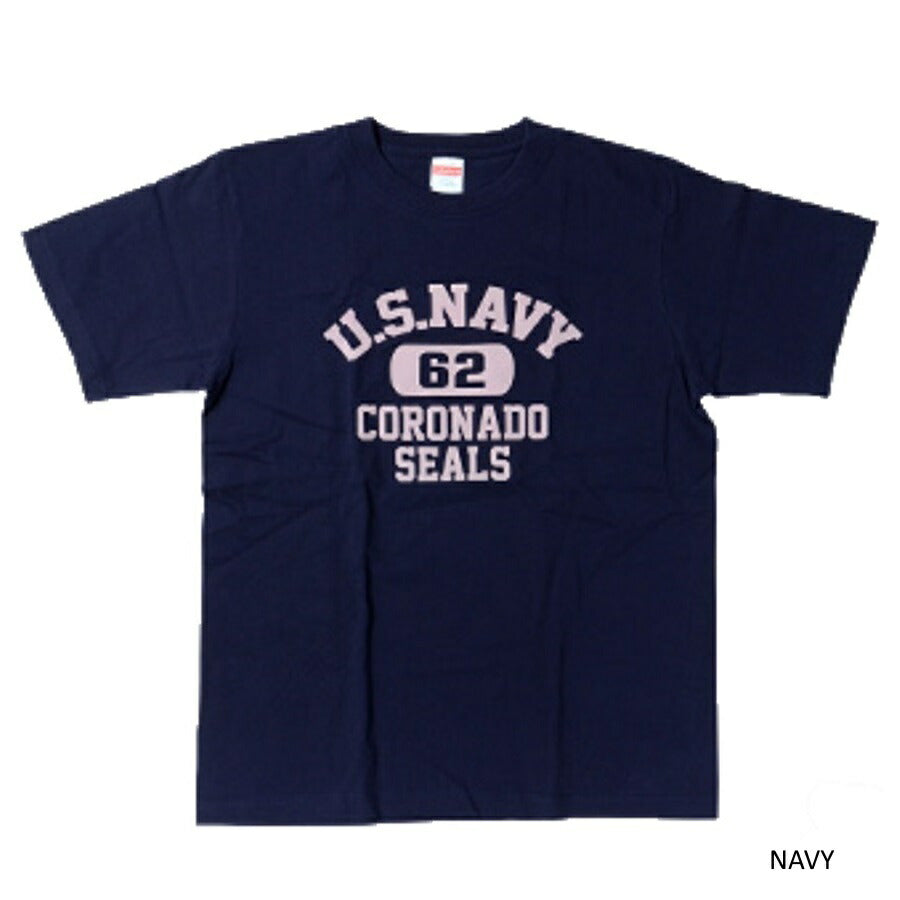 【クリアランスSALE】Military Style（ミリタリースタイル）US NAVY SEALS 62 ショートスリーブ Tシャツ[4色]【レターパックプラス対応】