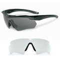 ESS CROSSBOW 2LS Black Crossbow 2 Lens System [Clear + Smoke Gray Lens Set] [FlowCoat Strong Anti-Fog] [Product No. 740-0390]