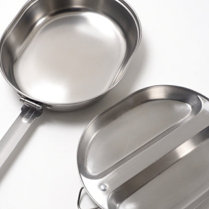 ROTHCO GI Style Stainless Steel Mess Kit [Frying Pan/Tray]