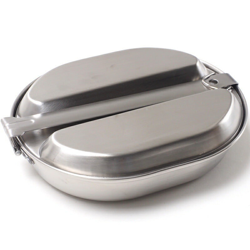 ROTHCO GI Style Stainless Steel Mess Kit [Frying Pan/Tray]