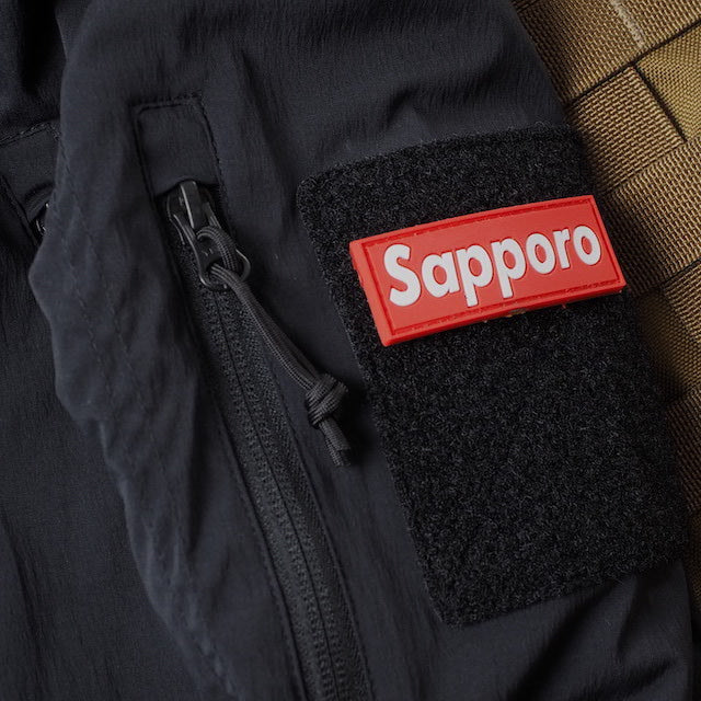 Military Patch SAPPORO Box Logo PVC Rubber Patch [With Hook] [Compatible with Letter Pack Plus] [Compatible with Letter Pack Light]