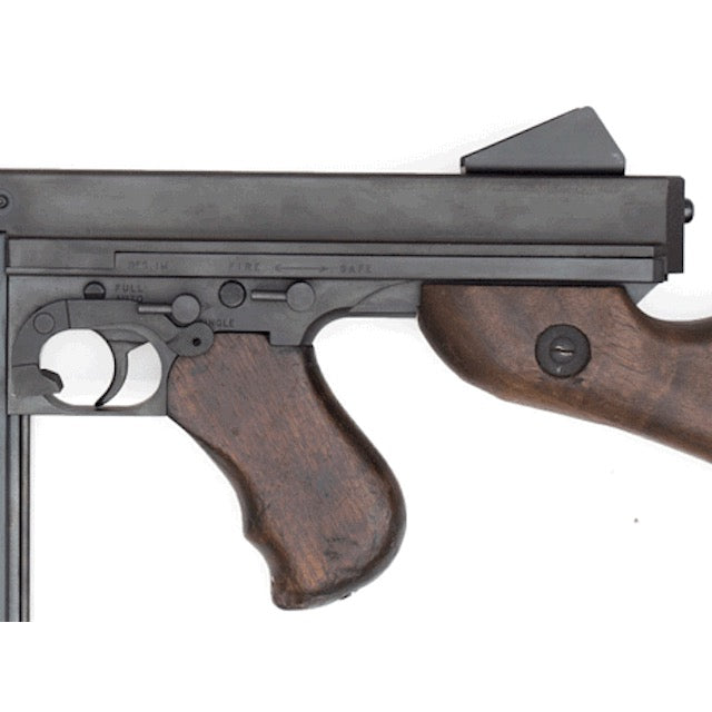 MILITARY NAKATA THOMPSON M1A1 non-movable model gun [US military real wooden parts] [Thompson M1A1]