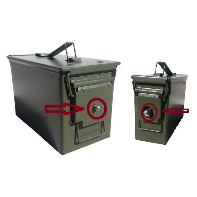 MILITARY Ammo Can Locking Hardware Kit [Ammo Box Locking Kit] [Compatible with Letter Pack Plus] [Compatible with Letter Pack Light]