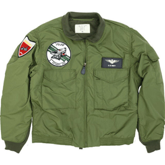 HOUSTON（ヒューストン）U.S.NAVY TYPE G-8 WEP JACKET 後期型 VA-305パッチ付き  [OD]