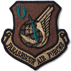 Military Patch（ミリタリーパッチ）PARARESCUE AIR FORCE コマンドパッチ フットプリント スパイスブラウン OCP [フック付き]【レターパックプラス対応】【レターパックライト対応】