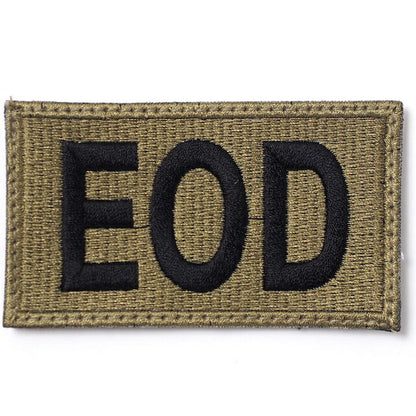 Military Patch（ミリタリーパッチ）EOD パッチ スパイスブラウン OCP [フック付き]