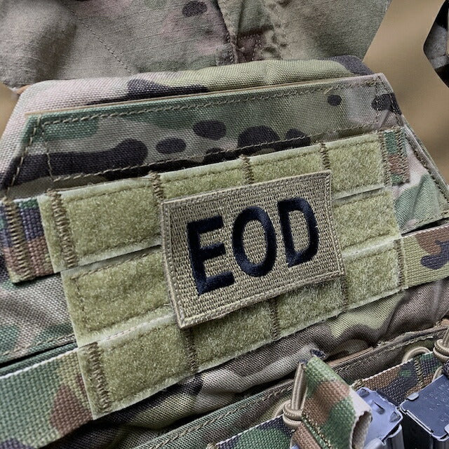 Military Patch（ミリタリーパッチ）EOD パッチ スパイスブラウン OCP [フック付き]